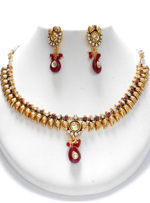 Polki Necklace Set